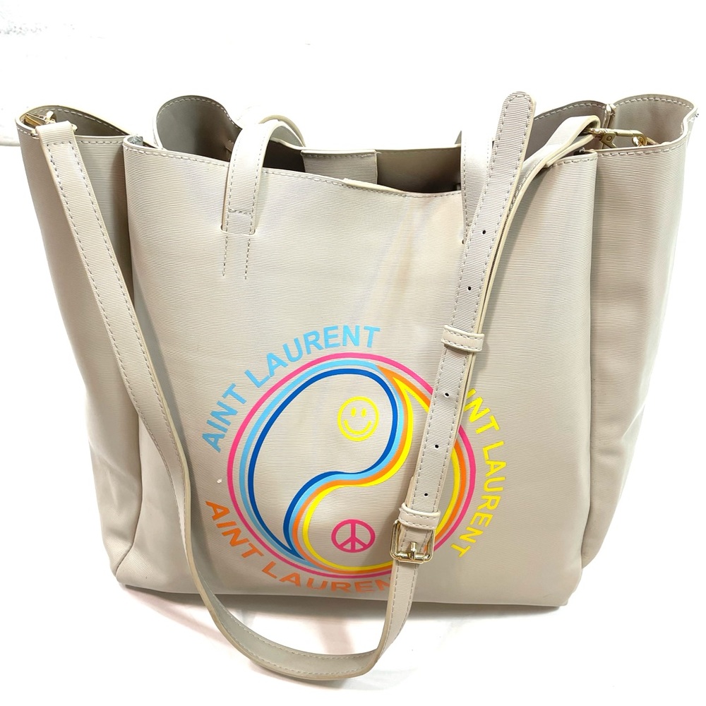 LA Trading Co Tote Ain’t Laurent Never Full Tote in Cream